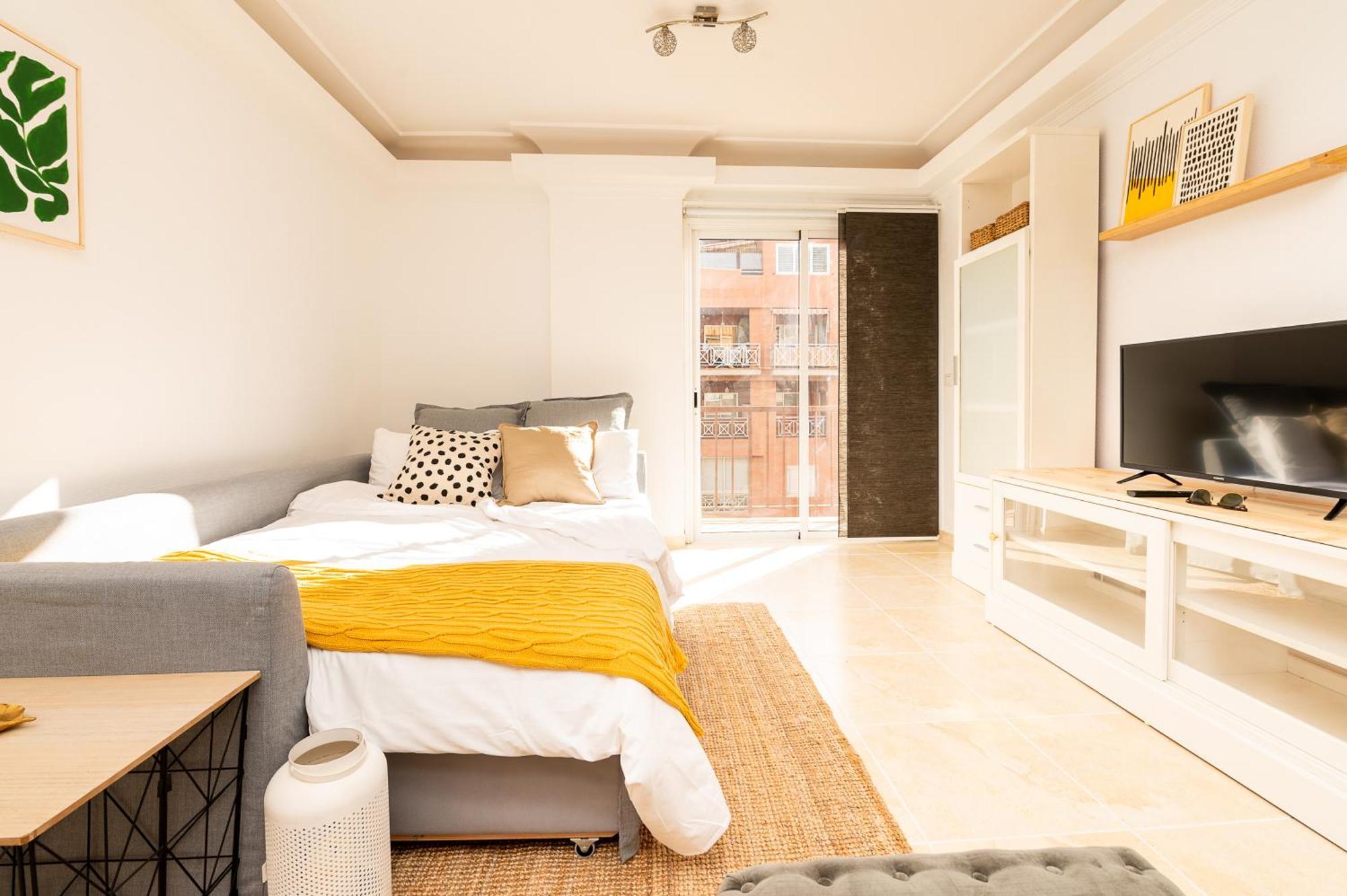 Apartamento Coqueto Con Terraza Junto A 坎德拉里亚 外观 照片